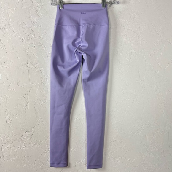 Aritzia TNA Leggings Duncan Atmosphere Hi Rise Solid Lavender Purple Pastel Knit - Picture 2 of 8